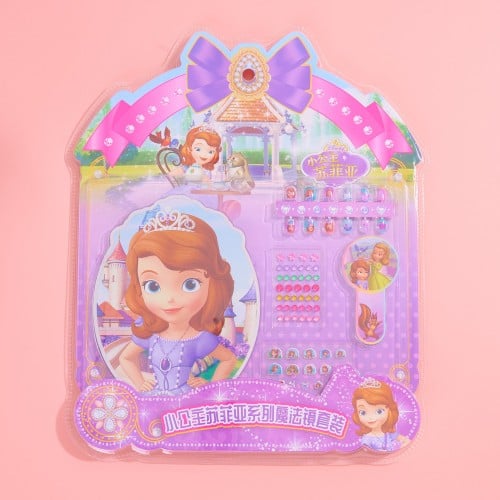 بوكس اطفال صوفيا يحتوي على اكسسوار وتركيب اظافر