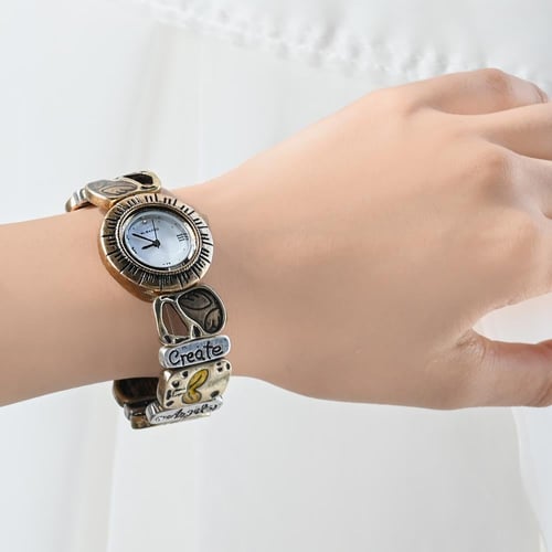 ساعة فنتج معتّقة بنقوش أنيقة – صناعة كورية