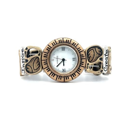 ساعة فنتج معتّقة بنقوش أنيقة – صناعة كورية