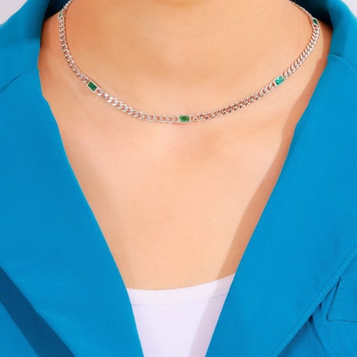 تشوكر انيق جنزير مع فصوص زركون