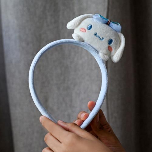 طوق شعر قطني بلون أزرق سينما رول