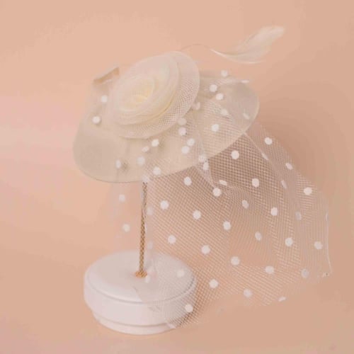 قبعه فرنسية ورده للمناسبات من البارو