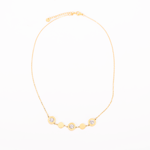 سلسال عصري بتعليقة رموز الساعة دائري