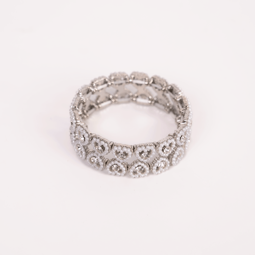 اسوارة استرتش قلوب مرصع لولو و كرستال من البارو