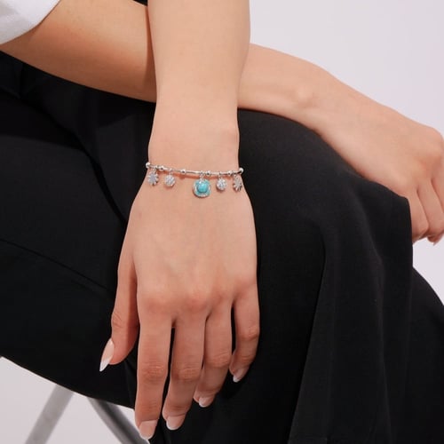 اسورة بتصميم دائري مع زركون زهرة صغيرة