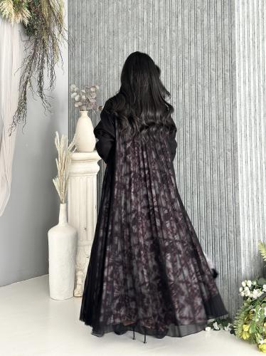 عبايه شيفون كسرات