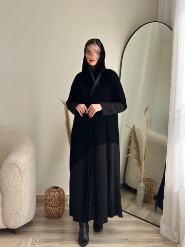 عبايه مخمل ساده