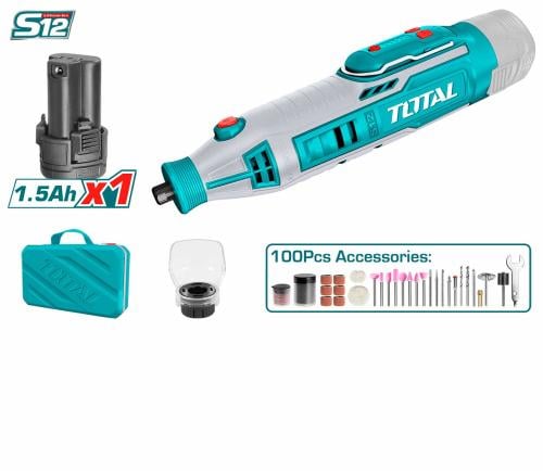 فليكسبل ماكينة صنفرة محوري بطارية 12V بشنطة TOTAL...