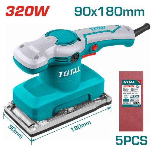 ماكينة سنفرة TOTAL توتال مستطيل- 5سبير- 110X90MM 3...