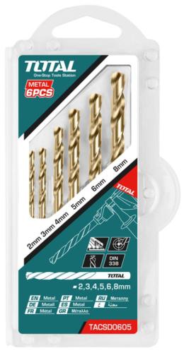 HSS twist drill bits set TOTAL TACSD0605 طقم ريش ح...