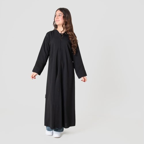 عباية بناتي مقلمة من الجنب