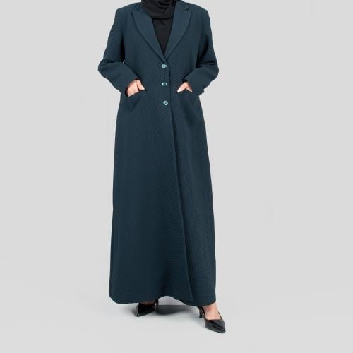 عباية بليزر ملونة من قماش الجاكار