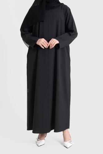 عباية سادة من الكريب سحاب