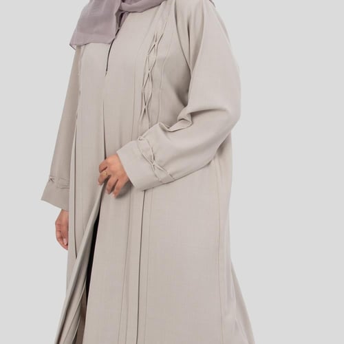 عباية ملونة من الكريب الفاخر