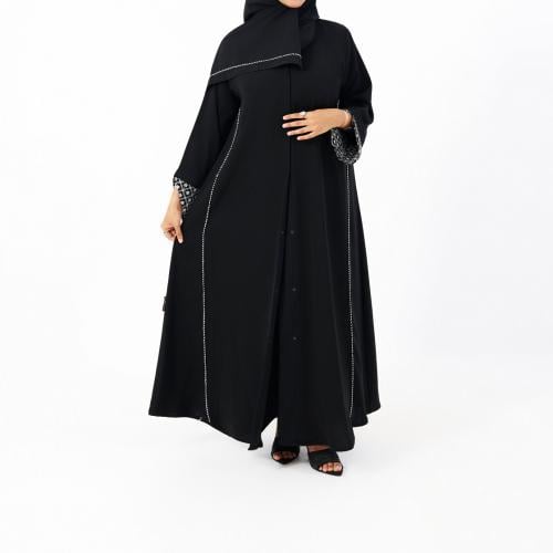 عباية كلوش ناعمة من الحرير