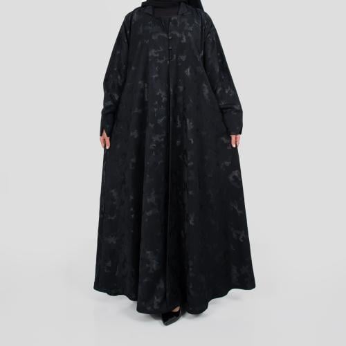 عباية كلوش قماش مشجر