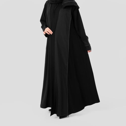 عباية لف أنيقة من قماش الباربي
