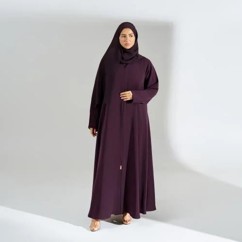 عباية كلوش ملونة ناعمة من الحرير