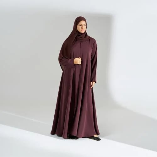 عباية ملونة ناعمة من الحرير