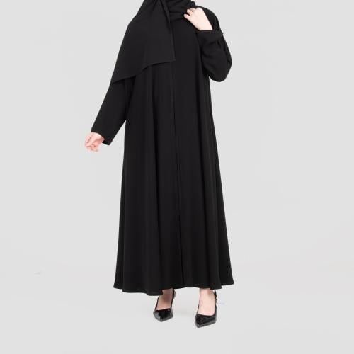 عباية كلوش سادة من الكريب الملكي