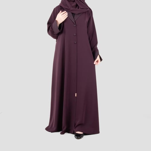 عباية كلوش أنيقة مصنوعة من قماش الحرير الناعم