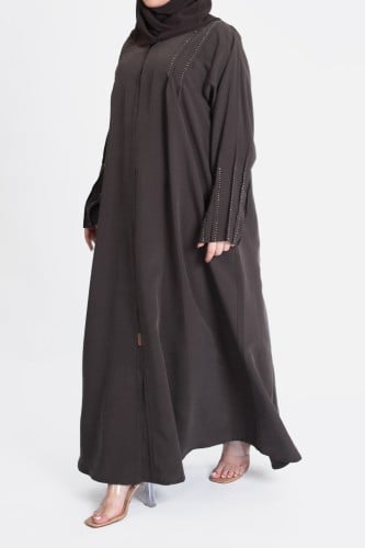 عباية ملونة بتطريز يدوي