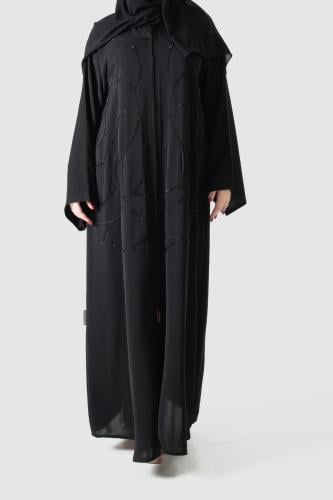 عباية ناعمة من قماش الحرير مطرزة