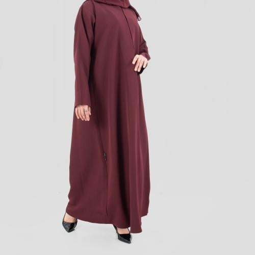 عباية ملونه من قماش الكريب باربي