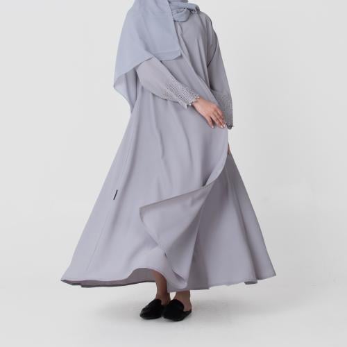 عباية ملونة ناعمة من الحرير
