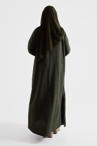 عباية ملونة بطبقة داخلية