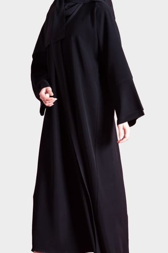 عباية لف من الكريب كسرات