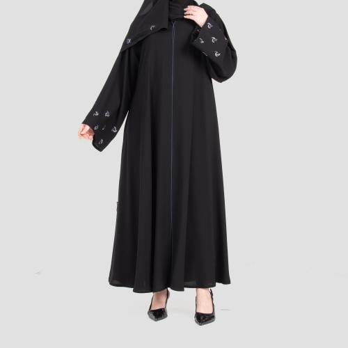 عباية كلوش من قماش الكريب الفاخر