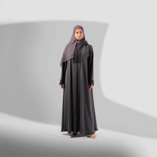 عباية لف كلوش ملونة ناعمة من الحرير