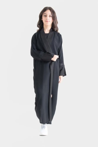 عباية بناتي من الحرير لف