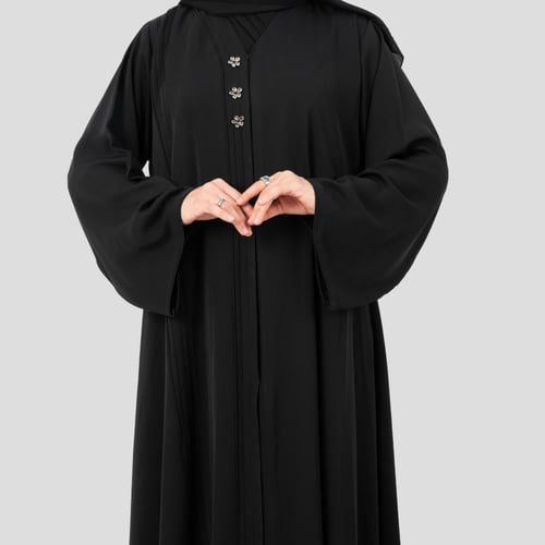 عباية كلوش ناعمة من الحرير