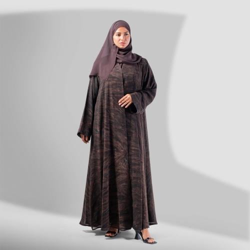 عباية ملونة بقماش ناعم