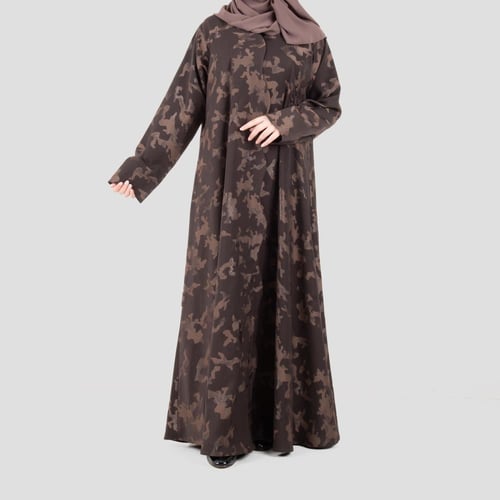 عباية ملونة بقماش مشجر