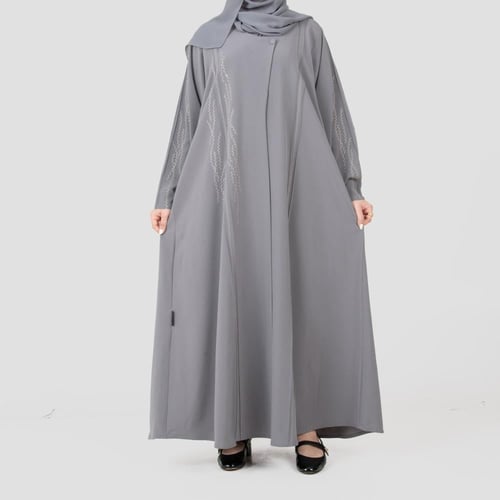 عباية لف ملونة من الكريب