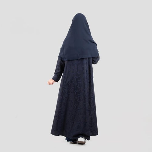 عباية بناتي مشجر باللون الكحلي