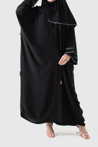 عباية مشلح من الحرير (بلاك دايموند)