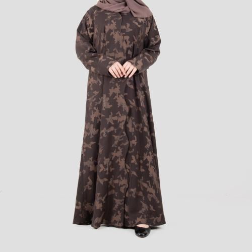 عباية ملونة بقماش مشجر