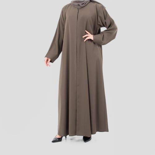 عباية ملونه من قماش الكريب باربي