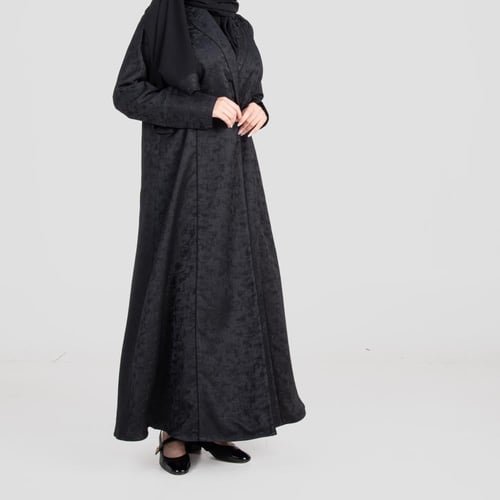 عباية لف بقماش مشجر