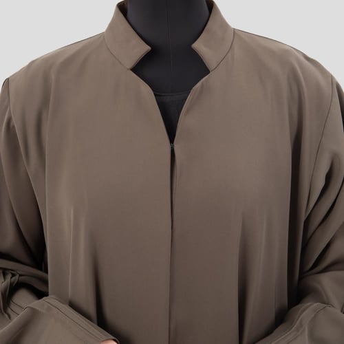 عباية ملونه من قماش الكريب باربي