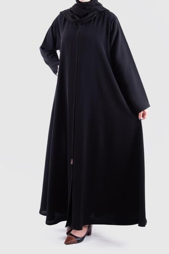 عباية سادة كلوش كم عادي من قماش المروة