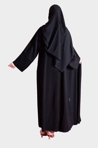 عباية لف من الكريب كسرات