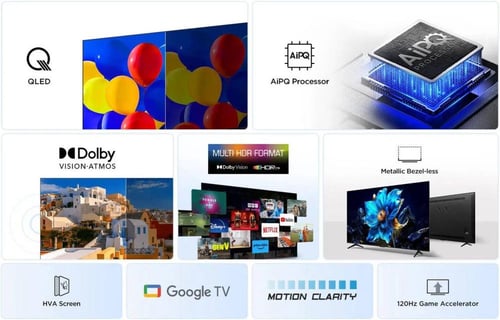 شاشة TCL QLED - بوصة 55- 55P7K