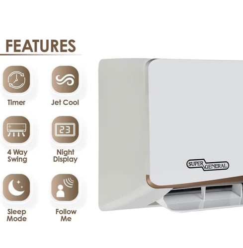 مكيف سبليت سوبر جنرال اونو بلس 18 الف وحده