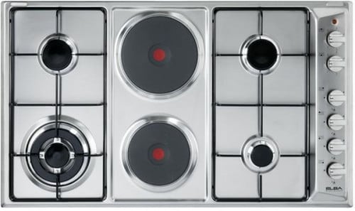 سطح البا 4 عيون غاز + 2 عيون كهرباء -شبك خفيف (E 9...