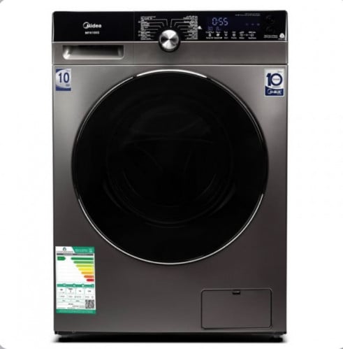 ميديا غسالة أتوماتيك تعبئة أمامية، 10 كجم، 75٪ تنش...